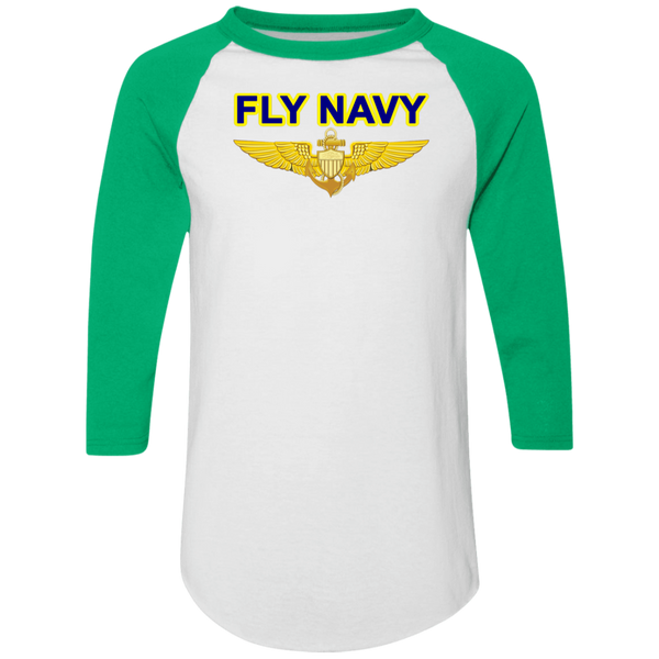 Fly Navy Aviator Colorblock Raglan Jersey