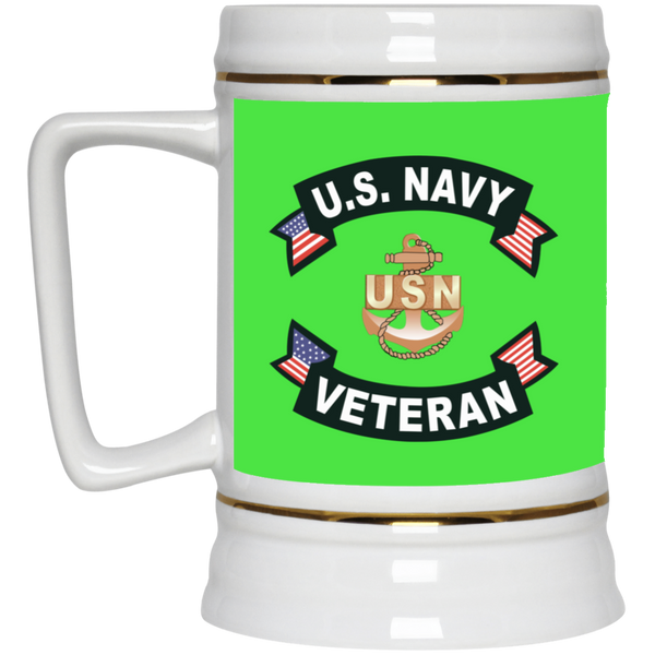 Navy Vet 1 Beer Stein - 22oz