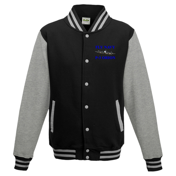 Fly Navy P-3 1 Letterman Jacket