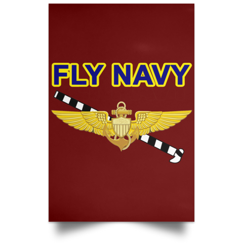 Fly Navy Tailhook 1 Poster - Portrait