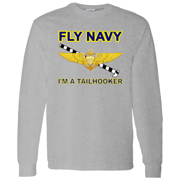 Fly Navy Tailhooker 1 LS Cotton T-Shirt