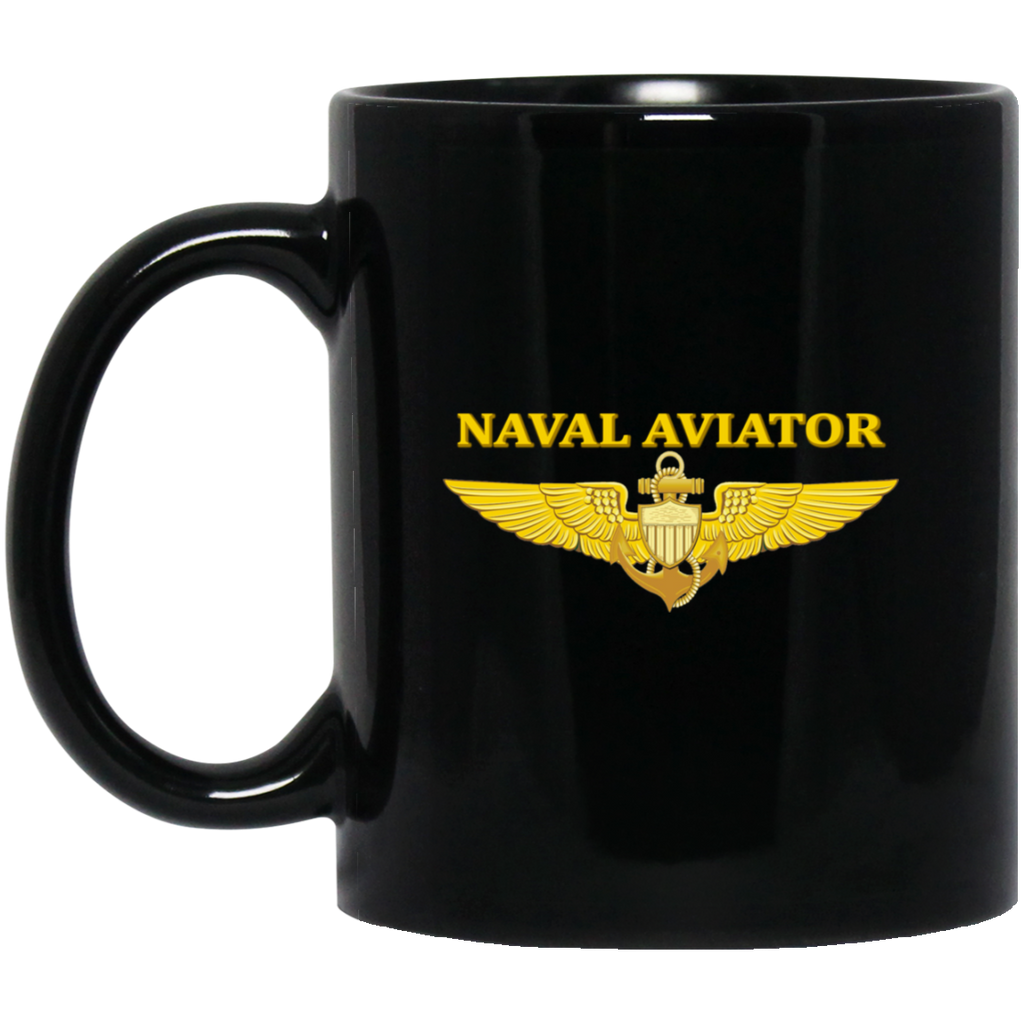 Aviator 2 Black Mug - 11oz