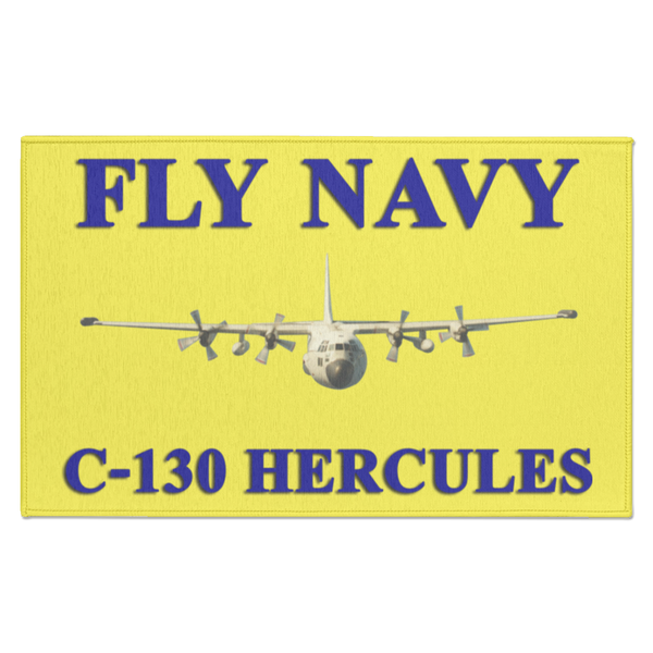 Fly Navy C-130 1 Indoor Doormat