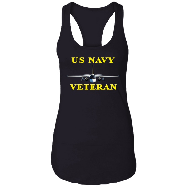 Navy Vet 3 Ladies' Ideal Racerback Tank