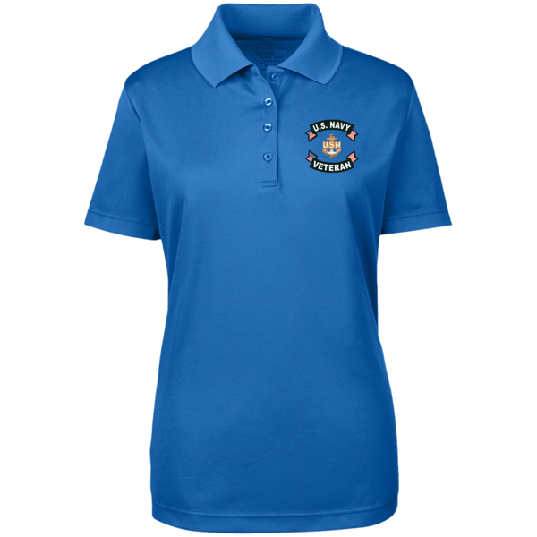 Navy Vet 1 Core 365 Ladies' Origin Pique Polo