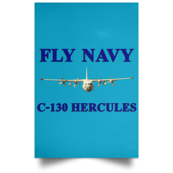 Fly Navy C-130 1 Poster - Portrait