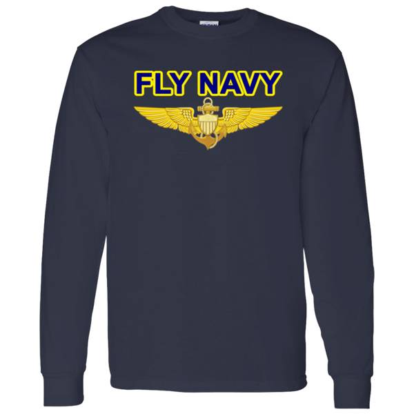 Fly Navy Aviator LS Cotton T-Shirt