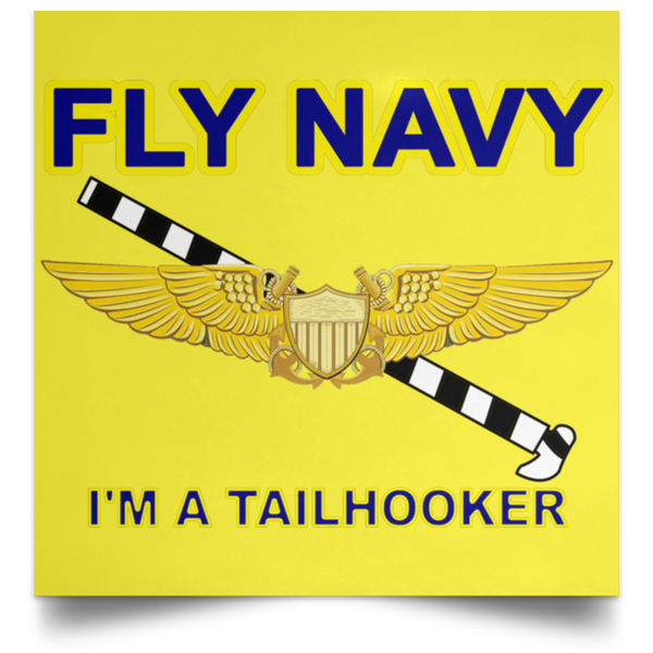 Fly Navy Tailhooker 3 Poster - Square