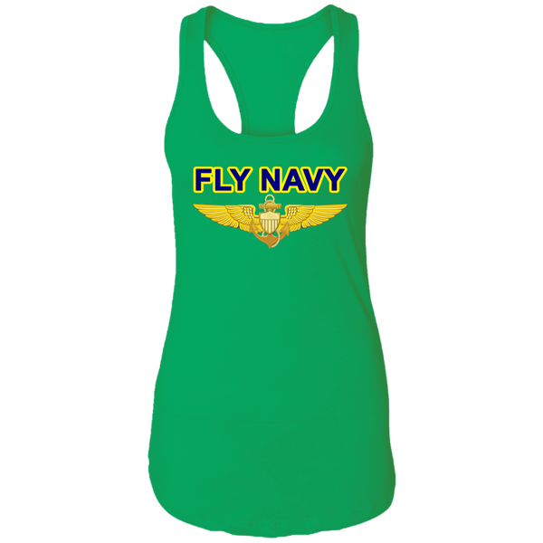 Fly Navy Aviator Ladies' Ideal Racerback Tank