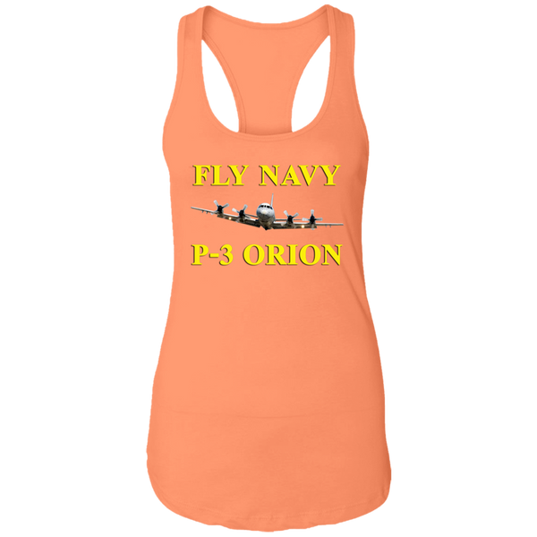 Fly Navy P-3 3 Ladies' Ideal Racerback Tank