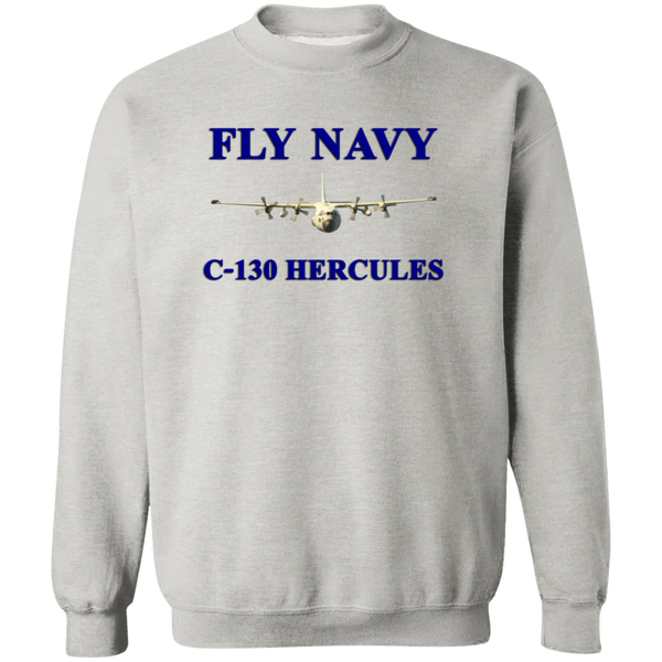 Fly Navy C-130 1 Crewneck Pullover Sweatshirt