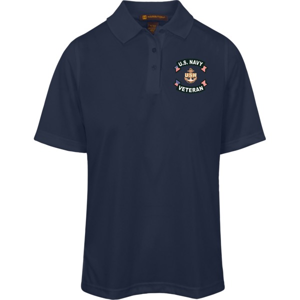 Navy Vet 1 Harriton Ladies' Advantage Plus Polo