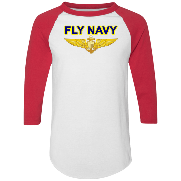 Fly Navy Aviator Colorblock Raglan Jersey