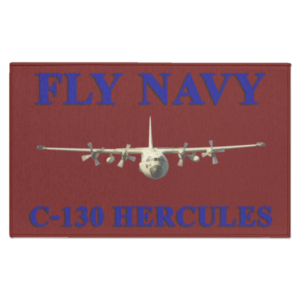 Fly Navy C-130 1 Indoor Doormat