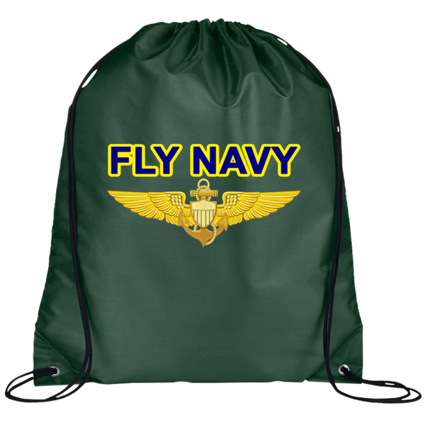 Fly Navy Aviator Drawstring Cinch Backpack