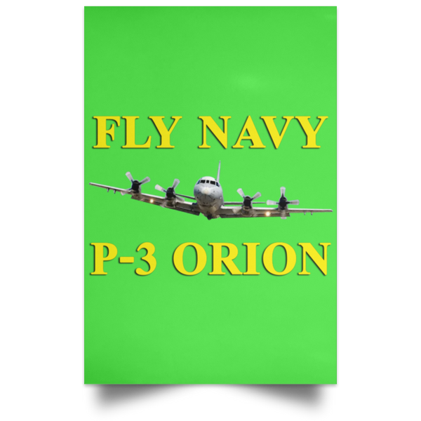 Fly Navy P-3 3 Poster - Portrait