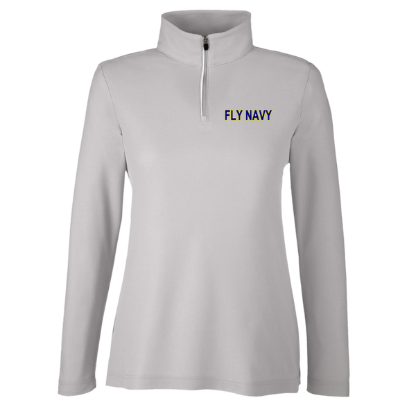 Fly Navy 2 Core 365 Ladies' Fusion Quarter Zip