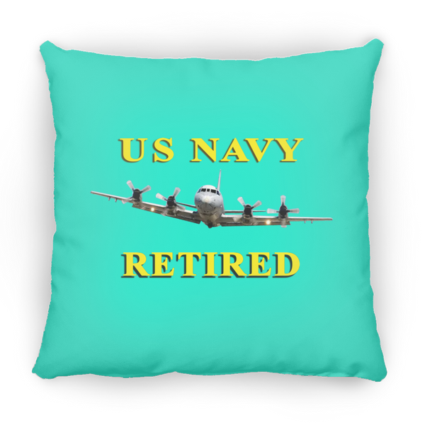 Navy Retired 1 Pillow - Small Square