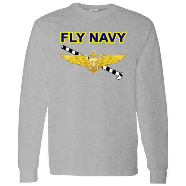 Fly Navy Tailhook 1 LS Cotton T-Shirt