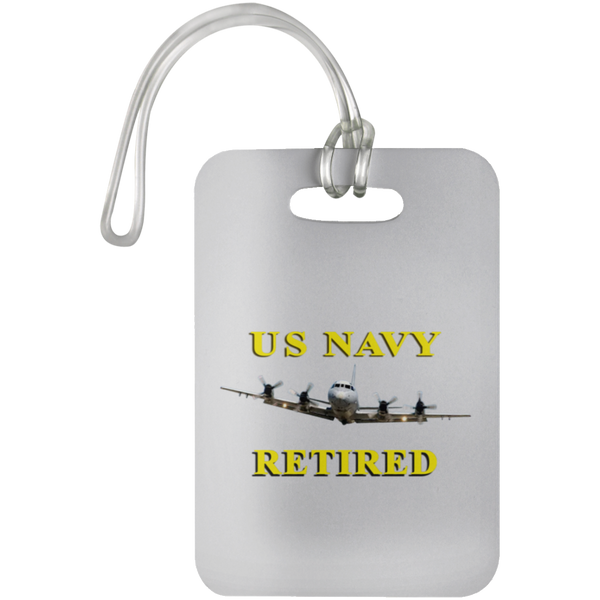 Navy Retired 1 Luggage Bag Tag