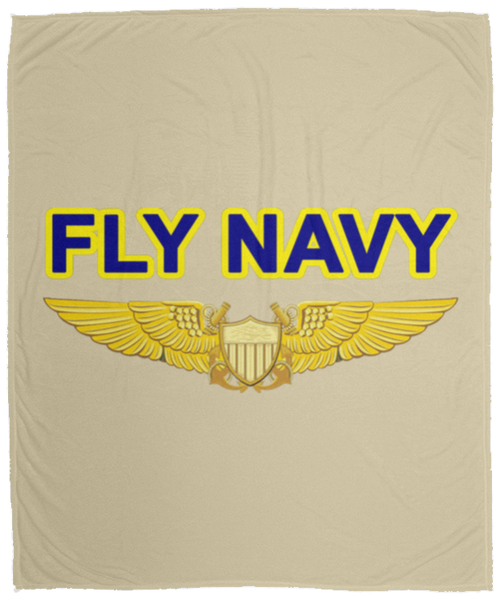 Fly Navy NFO Blanket - Cozy Plush Fleece 50x60