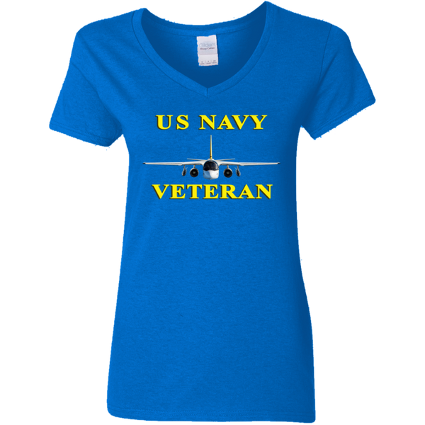 Navy Vet 3 Ladies' V-Neck T-Shirt