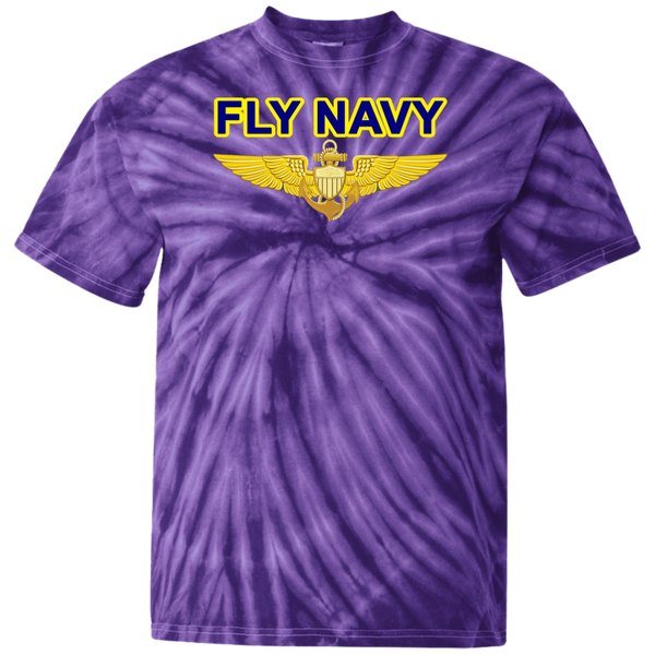 Fly Navy Aviator Cotton Tie Dye T-Shirt