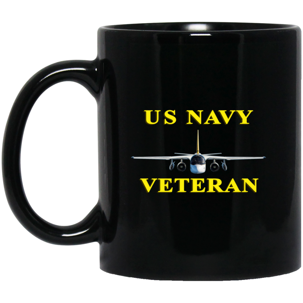 Navy Vet 3 Black Mug - 11oz