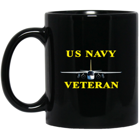 Navy Vet 3 Black Mug - 11oz