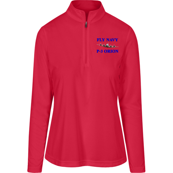 Fly Navy P-3 1 Team 365 Ladies' Zone Quarter Zip