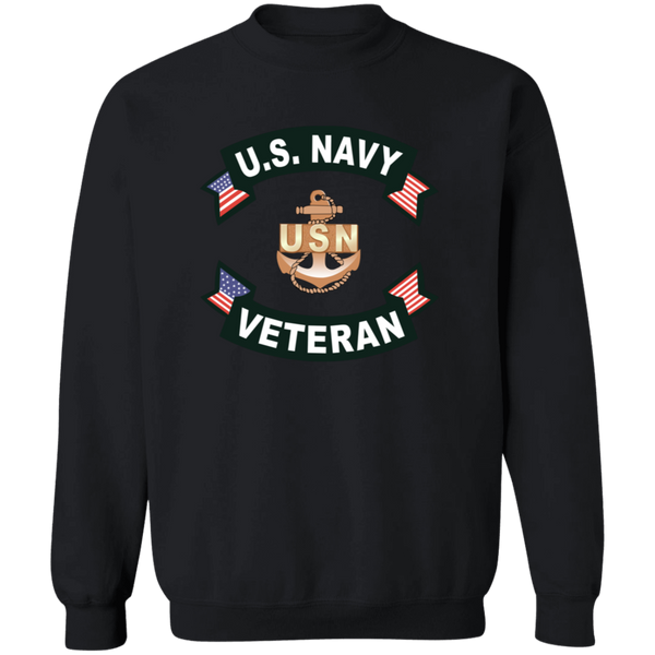 Navy Vet 1 Crewneck Pullover Sweatshirt