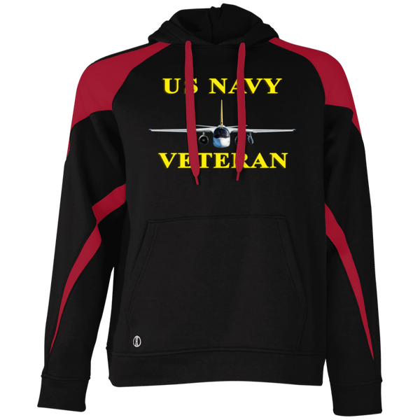 Navy Vet 3 Athletic Colorblock Fleece Hoodie