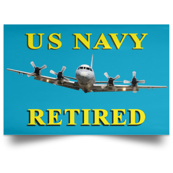 Navy Retired 1 Poster - Landscape