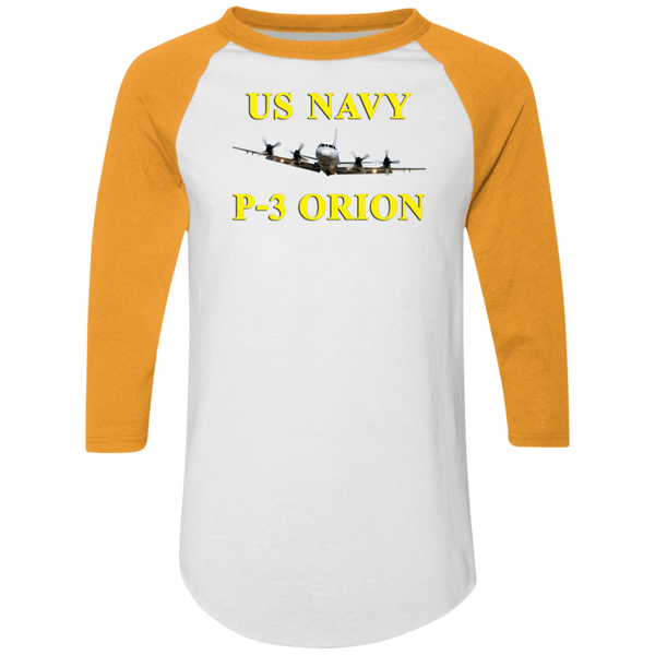 US Navy P-3 3 Colorblock Raglan Jersey