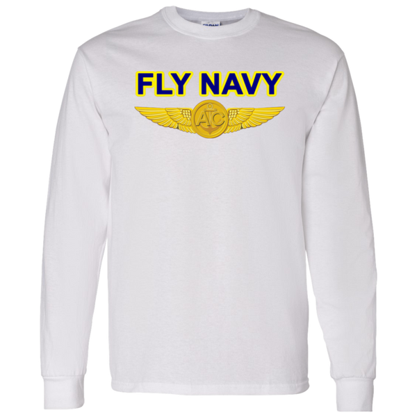 Fly Navy Aircrew LS Cotton T-Shirt