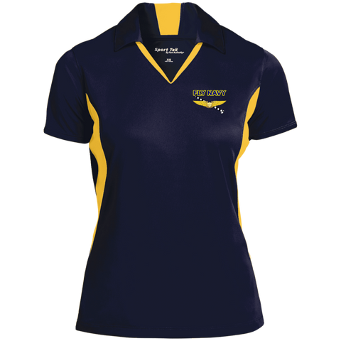 Fly Navy Tailhook 3 Ladies' Colorblock Performance Polo