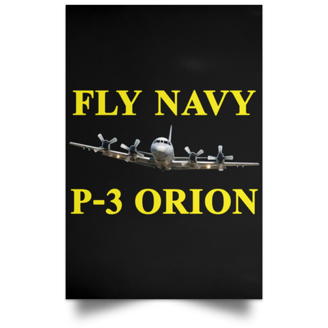 Fly Navy P-3 3 Poster - Portrait