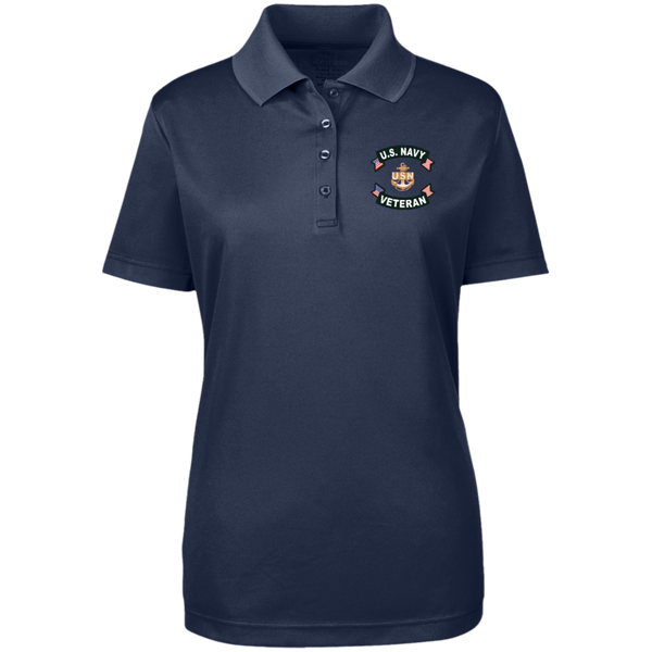 Navy Vet 1 Core 365 Ladies' Origin Pique Polo