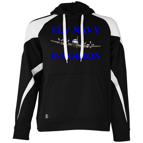 Fly Navy P-3 1 Athletic Colorblock Fleece Hoodie