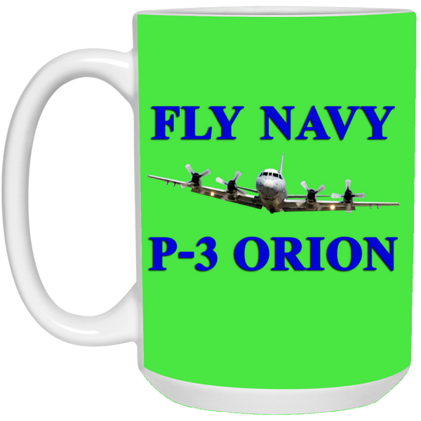 Fly Navy P-3 1 Mug - 15oz