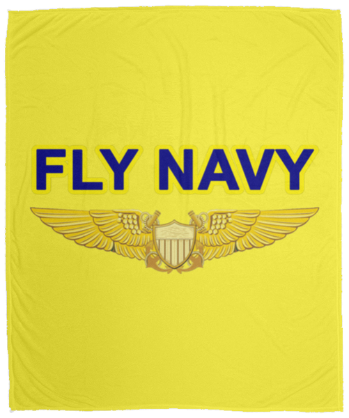 Fly Navy NFO Blanket - Cozy Plush Fleece 50x60