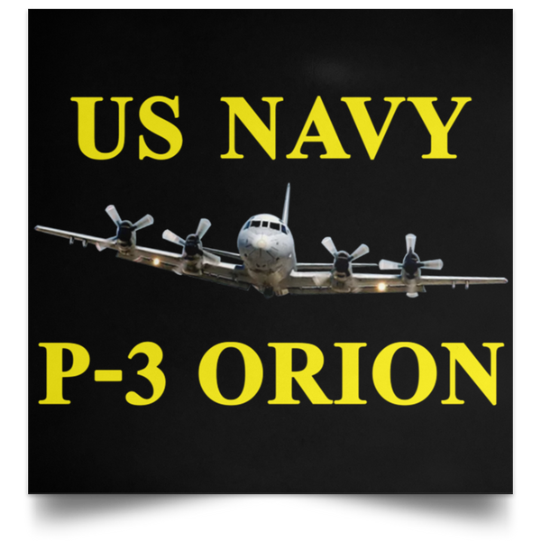 US Navy P-3 3 Poster - Square