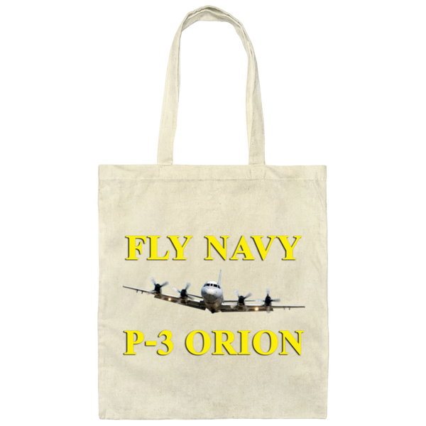 Fly Navy P-3 3 Canvas Tote Bag