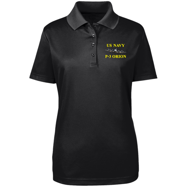 US Navy P-3 3 Core 365 Ladies' Origin Pique Polo