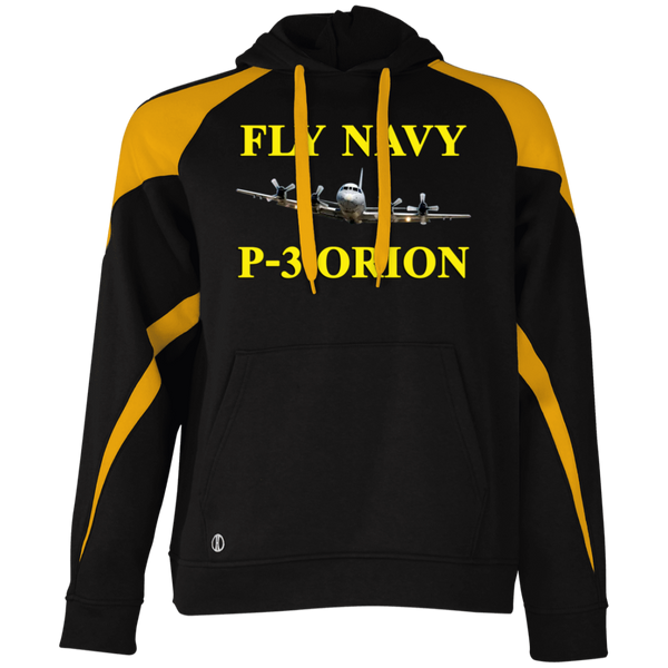 Fly Navy P-3 3 Athletic Colorblock Fleece Hoodie