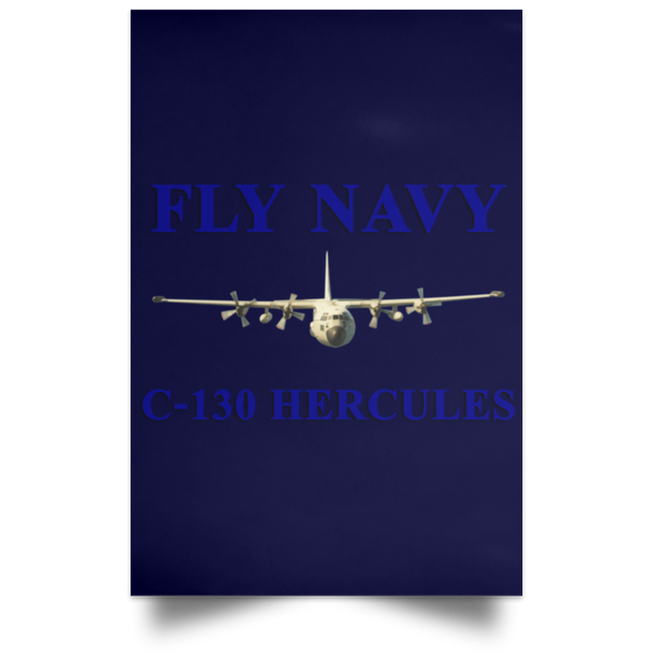 Fly Navy C-130 1 Poster - Portrait