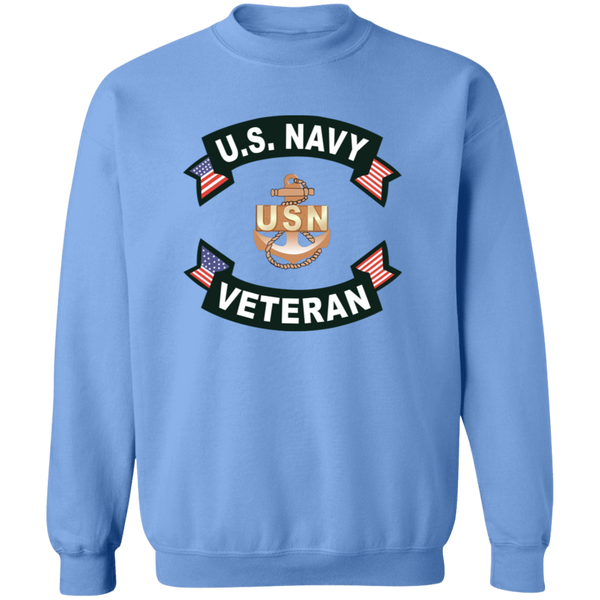 Navy Vet 1 Crewneck Pullover Sweatshirt