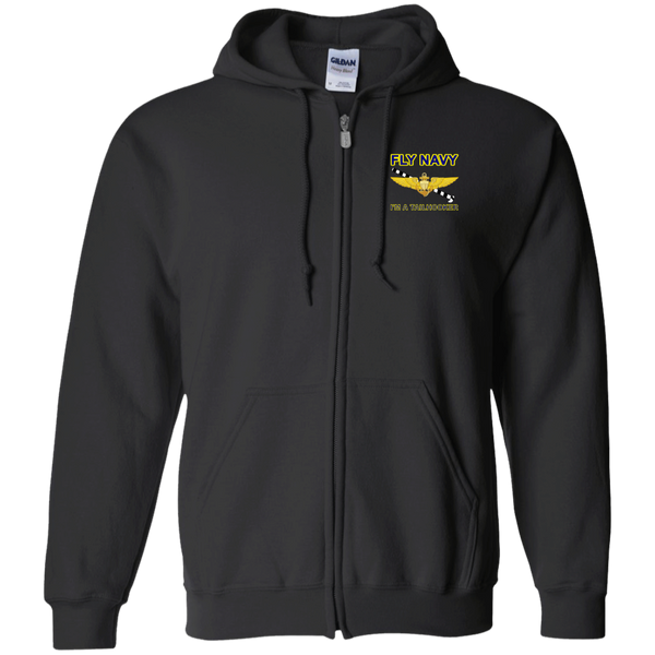 Fly Navy Tailhooker 1 Zip Up Hooded Sweatshirt