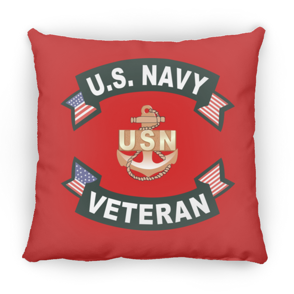 Navy Vet 1 Pillow - Medium Square