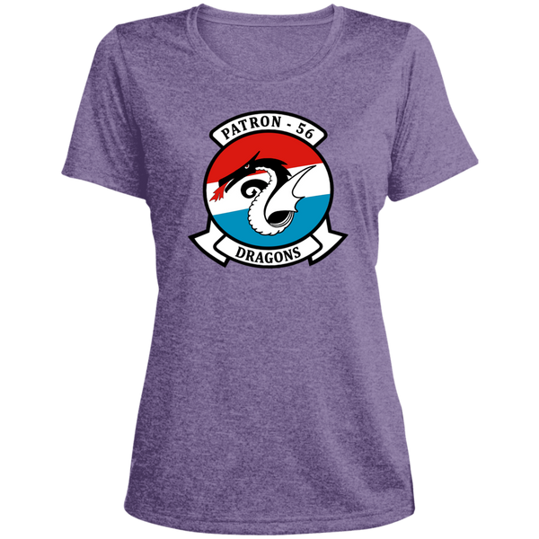 VP 56 1 Ladies' Heather Scoop Neck Performance Tee